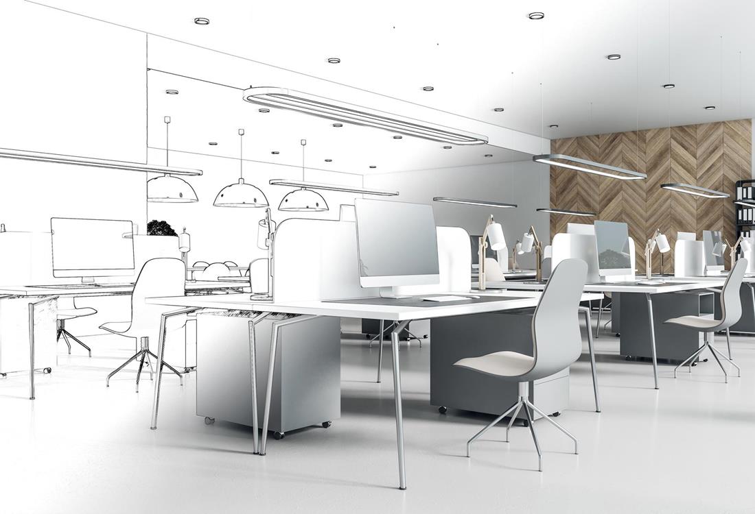 Einrichtung von Büroräumen 100% Design & Ergonomie